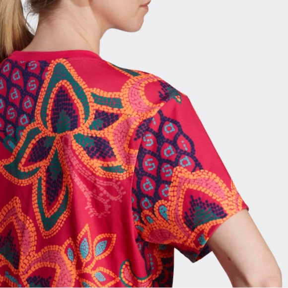 NWT Adidas Pink Farm GFX Tee, Size S - Picture 3 of 13